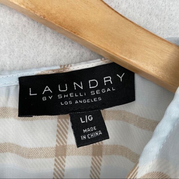 Laundry by Shelli Segel Tie Shoulder Top NWT L - Picture 7 of 10